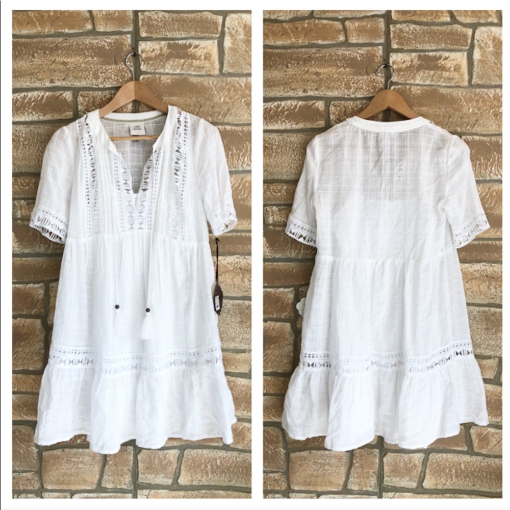 🚫Sold🚫Boho White Sundress